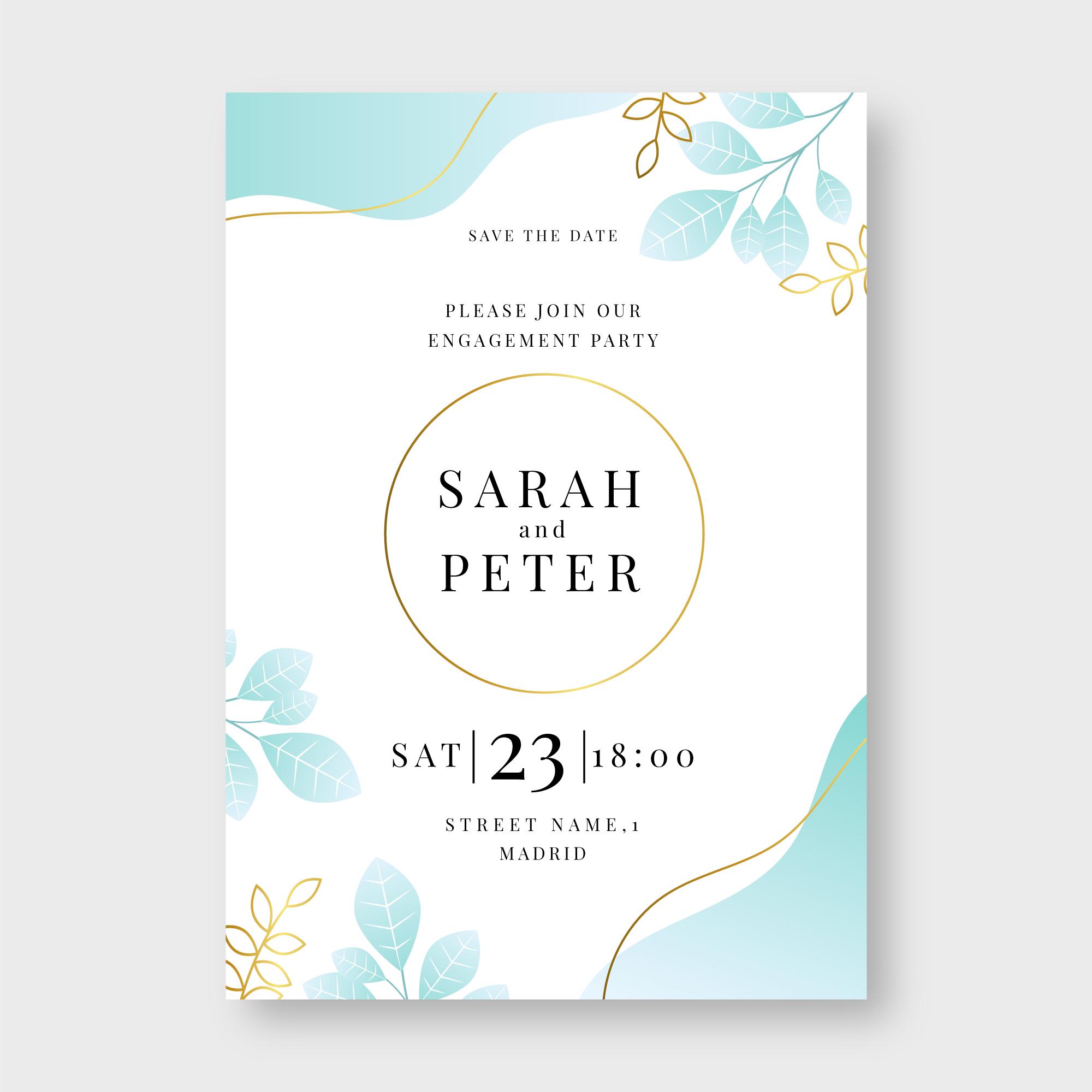 Invitaciones y papelería